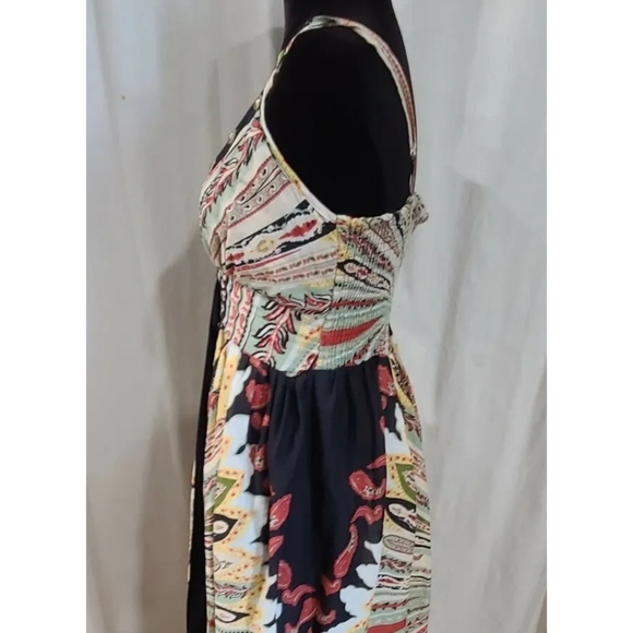 Fun And Flirt Maxi Print Long Dress Womens Size Large Cotton - Picture 6 of 12
